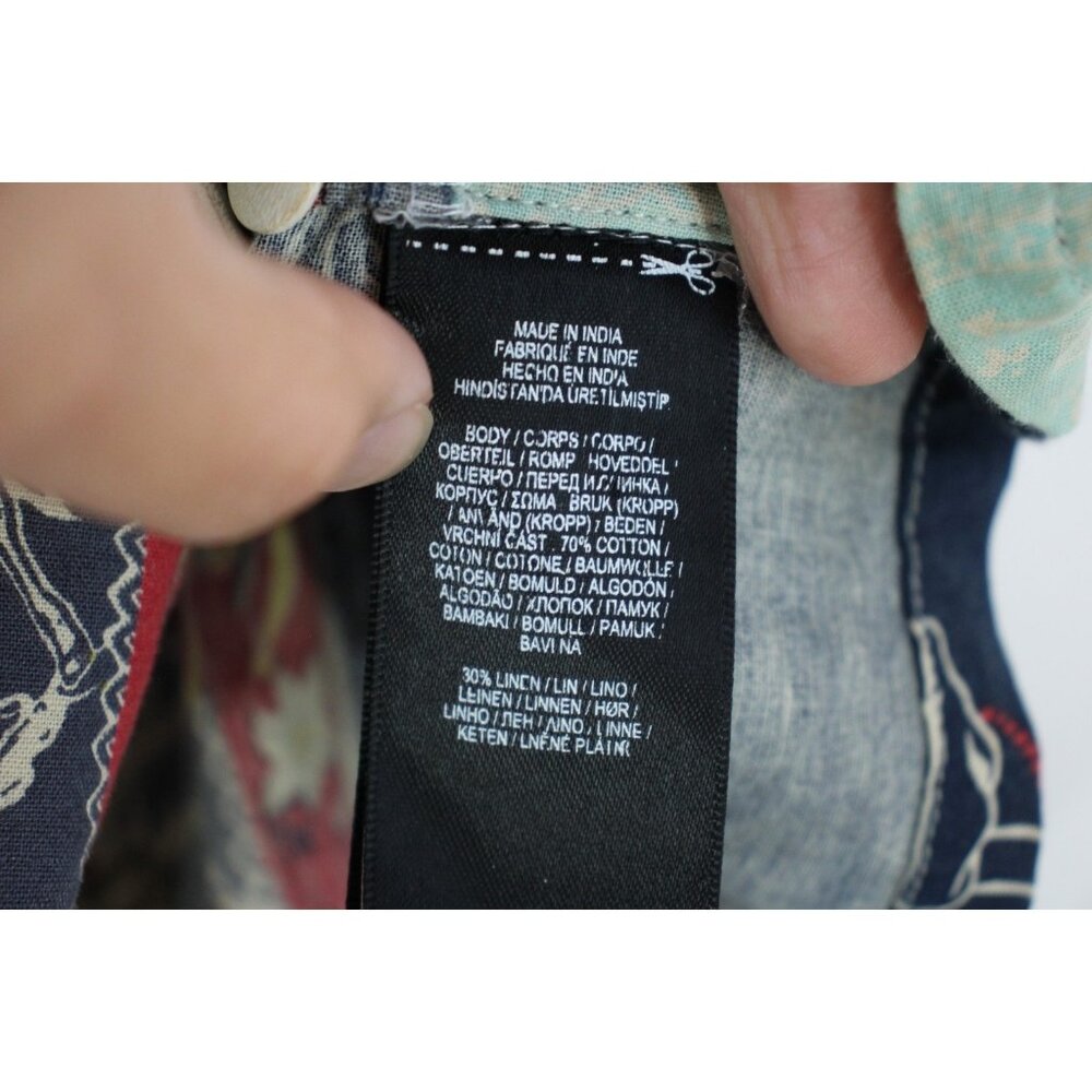 RRL Double RL Mens Medium Limited Edition Patchwork Camp Button Up Shirt N1419 - Picture 6 of 9